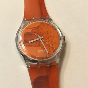 Monument Valley Orange Swatch Watch Zerkon Mesa “Element”